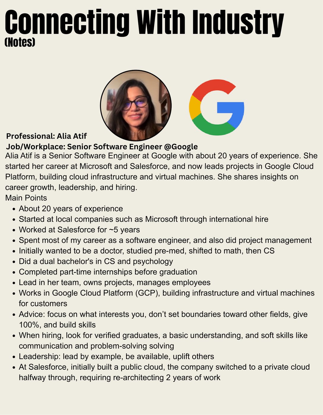 2025–26 season portfolio, page 8: Alia Atif, Google