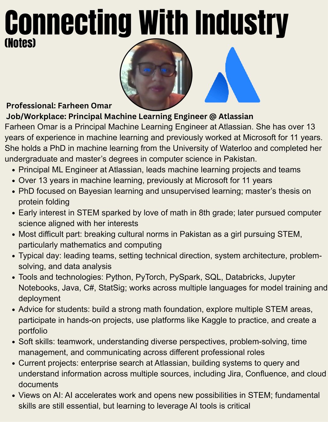 2025–26 season portfolio, page 10: Farheen Omar, Atlassian